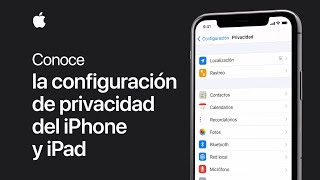 Conoce la configuración de privacidad del iPhone iPad y iPod touch — Soporte técnico de Apple [upl. by Enirrok]