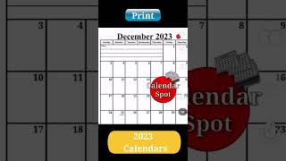 2023 Calendars  Printable January  December Monthly Calendars [upl. by Reywas]