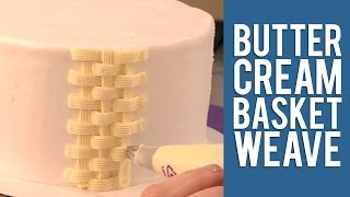 Buttercream Basketweave Technique [upl. by Aihn]