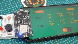 how to make alarm clock useing NODEMCU NTP with RemoteXY [upl. by Sulohcin]