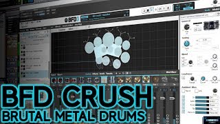 BFD CRUSH  BRUTAL METAL DRUMS FOR BFD3 FULL DEMO [upl. by Sawyer]