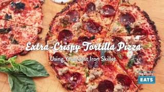 Cast Iron Tortilla Pizza [upl. by Wileen]