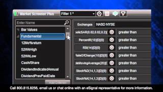 Market Screener Plus – Find Your Best Trading Opportunities with eSignal [upl. by Alur]