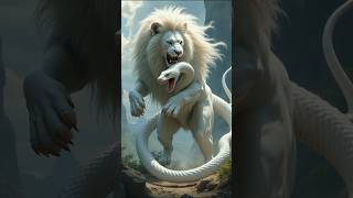 Unique Animals Snake vs Lion 🤬 [upl. by Maiah]