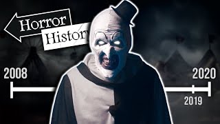 Terrifier The History of Art the Clown  Horror History [upl. by Gytle323]