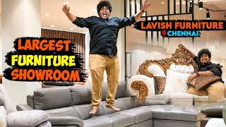 INDIAS LARGEST LUXURY FURNITURE SHOWROOM  Lavish Furniture Chennai  Irfans View [upl. by Robbert]