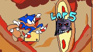 Pizza Tower LAP 5 IS HELL ⚡ Sonic In Lap HELL Pizza Tower mods Gameplay [upl. by Ontina]