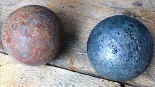 How to Clean Rust from an Iron Ball [upl. by Jacinda]