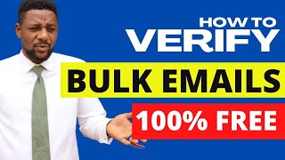 HOW TO VERIFY EMAILS FOR FREE  BULK EMAILS VERIFIER SOFTWARE [upl. by Bores]