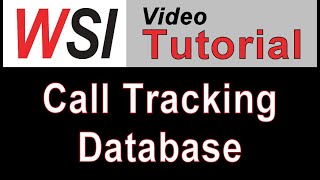 Microsoft Access Call Tracking Database [upl. by Eicyal948]