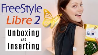 Freestyle Libre 2 Unboxing  Insertion  Shes Diabetic [upl. by Herwig971]