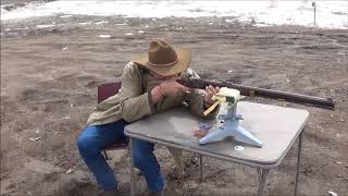 Shooting the 54 Caliber Hawken with 425 gr bullets at 100 yards [upl. by Getter]