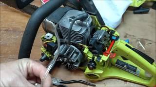 Replacing Fuel Line on Poulan Chainsaw 2055LE [upl. by Willdon]