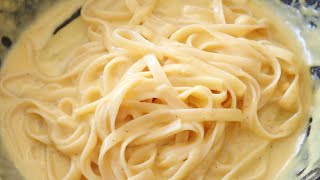 CREAMY CHEESY PASTA  PASTA WITH CHEESE SAUCE RECIPE [upl. by Hilel]