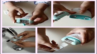 How to clean an epilator Philips Satinelle epilator [upl. by Aloap]