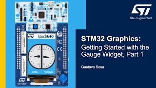 STM32 Graphics Getting Started with the Gauge Widget Part 1 [upl. by Aihsenak]