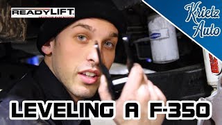 How To Install A 25 Inch ReadyLift Leveling Kit for a 2011 to 2017 F250 or F350│ Krietz Auto [upl. by Arda]