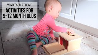 MONTESSORI AT HOME Activities for Babies 912 Months [upl. by Assej]