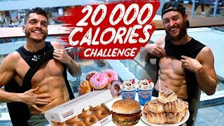 20 000 CALORIE CHALLENGE  EPIC CHEAT DAY  FRENCHIES vs FOOD 🍔 [upl. by Cann]