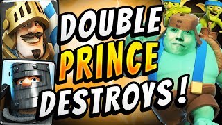 NEW amp IMPROVED GOBLIN GIANT DOUBLE PRINCE DECK — Clash Royale [upl. by Kennith]