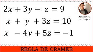 Cramers Rule Tutorial How To Solve a 3x3 System Fully Worked Example [upl. by Neelrac]