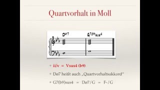 Harmonielehre 24 Quartvorhalte für Zwischendominanten [upl. by Asim992]