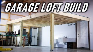 Building a Large Mezzanine Loft By Myself  FULL BUILD [upl. by Eillac]