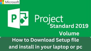 how to install microsoft project standard 2019  microsoft project standard 2019 setup [upl. by Charry]