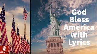 God Bless America by Irving Berlin with Lyrics United States Landmarks and Cities Aerial views 4K [upl. by Bendix]