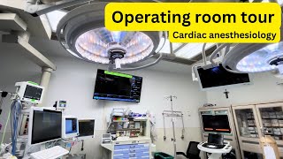 Cardiac anesthesia operating room tour Open heart surgery setup [upl. by Joub352]