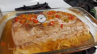 Easy oven baked frozen pork roast [upl. by Rayburn]