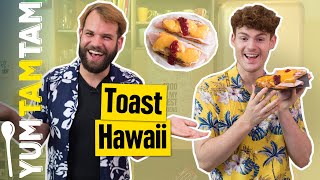 Toast Hawaii Klassiker und Deluxe Version I Leckeres ToastRezept [upl. by Paske615]