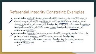 Database Integrity ConstraintsII Referential Integrity Constraints on delete on update cascade [upl. by Faythe]