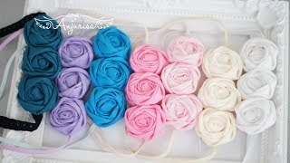 Fabric Rosette Tutorial  DIY Fabric Rosette  Fabric Rosettes [upl. by Aneerak453]