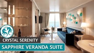 Crystal Serenity  Sapphire Veranda Suite  Full Suite Tour amp Review  4K [upl. by Michigan]