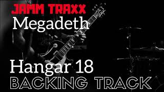 Megadeth Hangar 18  Backing Track  With Guide Guitar [upl. by Liek]