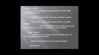 Refractive Course  02 Preoperative Assessment of Refractive Patient  Prof Mohamed Anis [upl. by Avehsile]