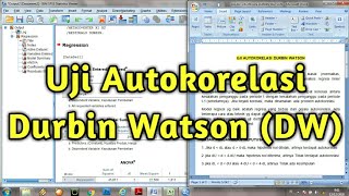 SPSS  Uji Autokorelasi Durbin Watson DW [upl. by Anauqcaj]