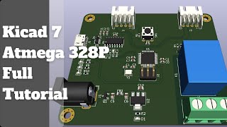 Atmega328P PCB DesignComplete WalkthroughGigason PCB LAB 5 [upl. by Omlesna938]