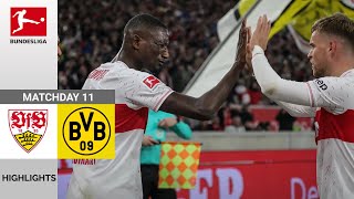 VfB Stuttgart  Borussia Dortmund  21  Zusammenfassung  Bundesliga 202324  Stuttgart BVB [upl. by Malena]