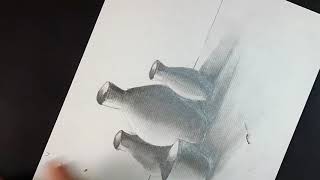 أسهل طريقة لرسم الظل والنور وتعليم رسم تكوين طبيعة صامتة The easiest way to draw shadow and light [upl. by Eecats412]