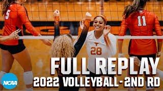 Texas vs Georgia 2022 NCAA volleyball second round  FULL REPLAY [upl. by Ahsikel]