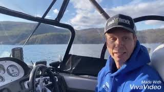 Mercury 200 hp Four Stroke Water test Lake Champlain 121219 and demo of the smart craft rpm troll [upl. by Bellis]