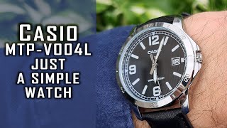 10 000 subs Casio MTPV004L classic casual watch review casio casiowatch gedmislaguna [upl. by Eniamahs]