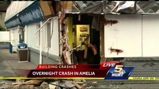 Car smashes into Amelia restaurant [upl. by Ayekahs]