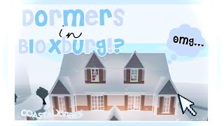 How to Make Dormers Roof Popouts in Bloxburg Easy Tutorial [upl. by Atahs]