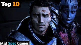 TOP 10 MID END PC GAMES IN 2022  HIGH GRAPHICS  HINDI [upl. by Dearden]