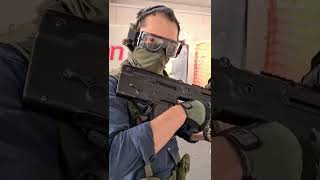 Offhand shooting with the Micro Tavor X95 Bullpup [upl. by Ynattyrb545]