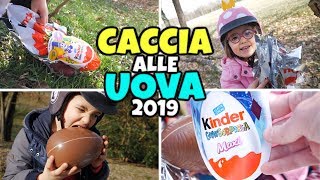 CACCIA ALLE UOVA KINDER GranSorpresa PASQUA 2019 in Bicicletta [upl. by Dnomse]