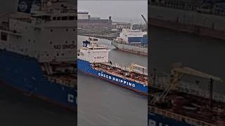 MV Xing Hai Wan in Dublin cargoship dublinport coscoshipping tankership [upl. by Hamforrd]